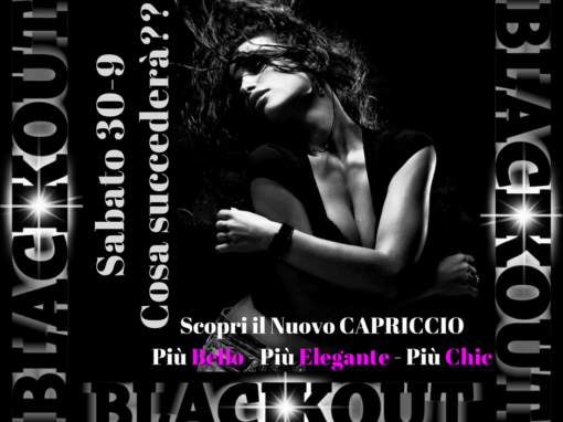SPECIAL NIGHT Black Out Sabato 30-9