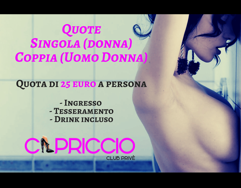 Promozione ingresso coppia singola night club prive milano